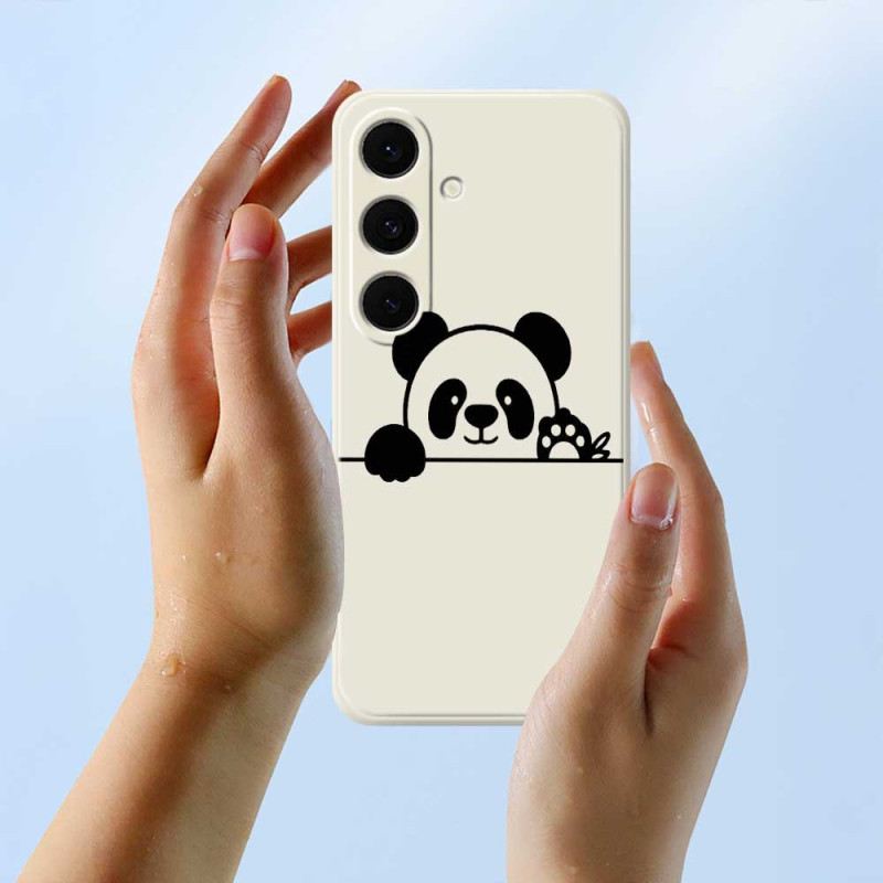 Mobiltelefon Tokok Samsung Galaxy S25 Fe Panda Mintás Szilikon