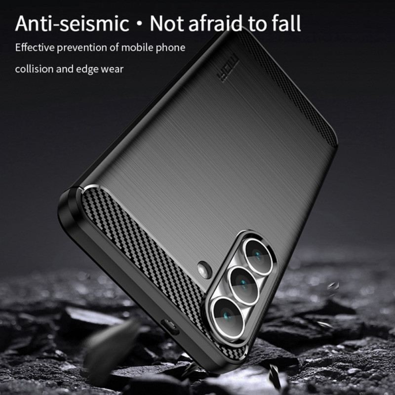 Mobiltelefon Tokok Samsung Galaxy S25 Fe Szálcsiszolt Szénszálas