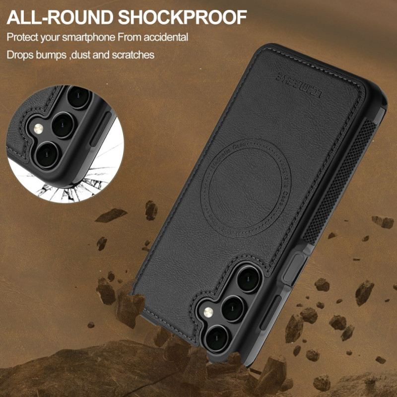 Tok Samsung Galaxy S25 Fe Magsafe-kompatibilis Bőr Stílusú