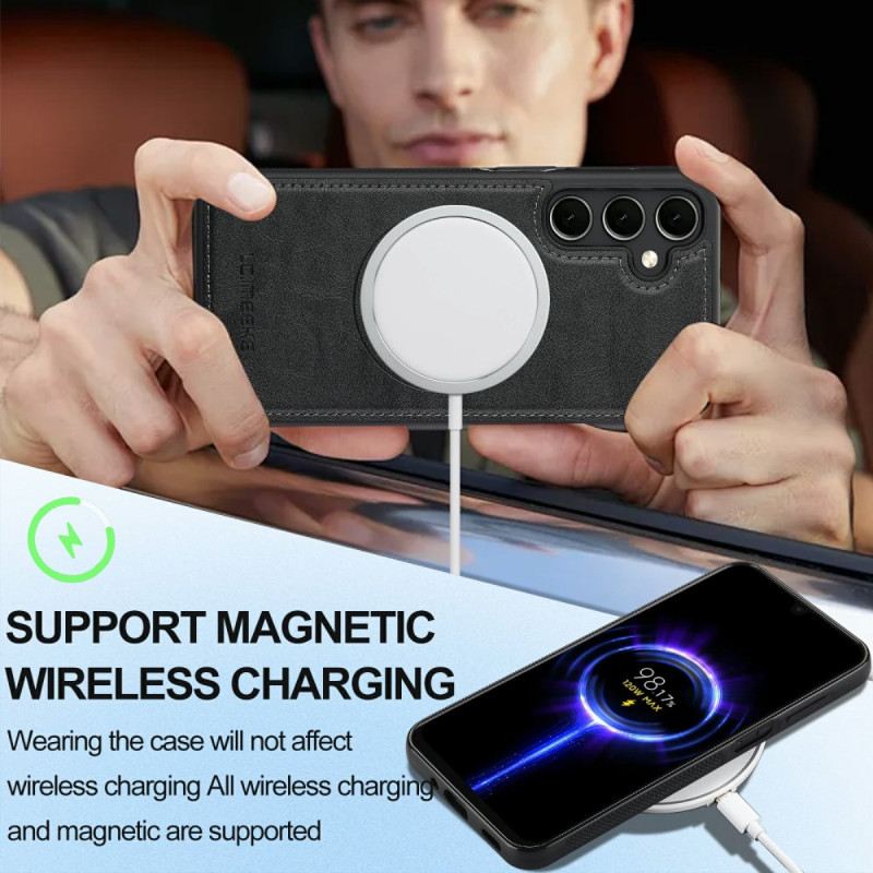 Tok Samsung Galaxy S25 Fe Magsafe-kompatibilis Bőr Stílusú
