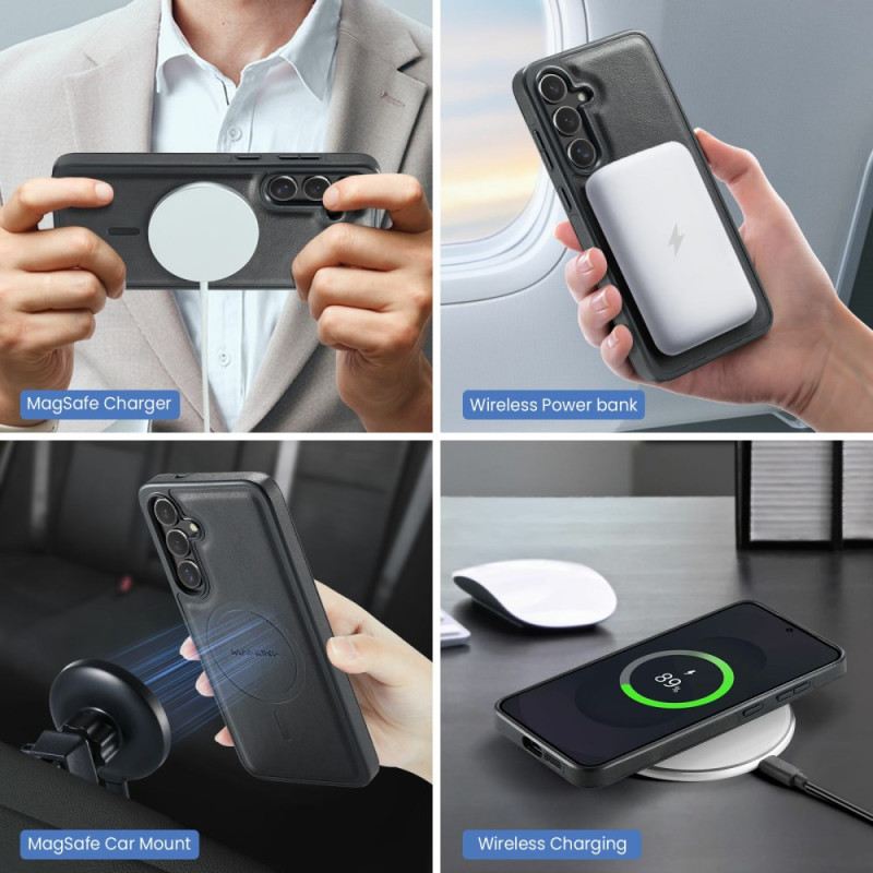 Tok Samsung Galaxy S25 Fe Magsafe-kompatibilis Magging Levehető Pénztárca