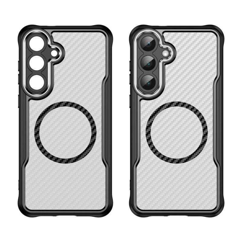 Tok Samsung Galaxy S25 Fe Magsafe Kompatibilis Szénszálas Textúra
