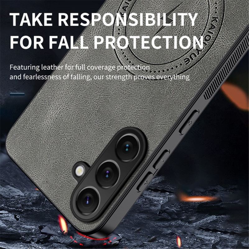 Tok Samsung Galaxy S25 Fe Magsafe Nappa Bőr Hatású