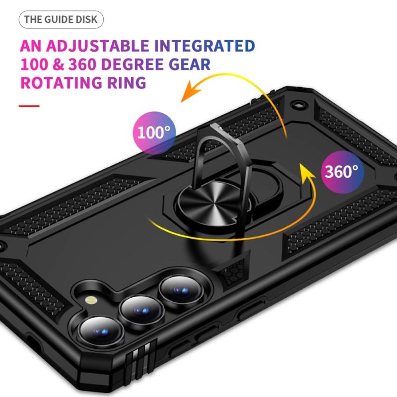 Tok Samsung Galaxy S25 Fe Strapabíró -ban Forgó Gyűrűtartóval