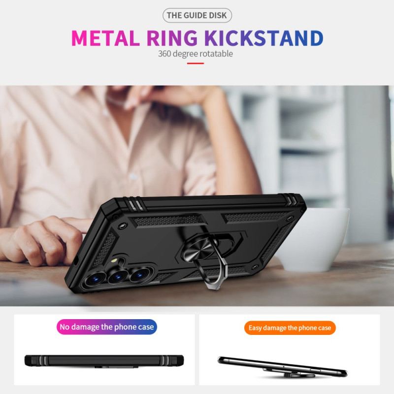 Tok Samsung Galaxy S25 Fe Strapabíró -ban Forgó Gyűrűtartóval