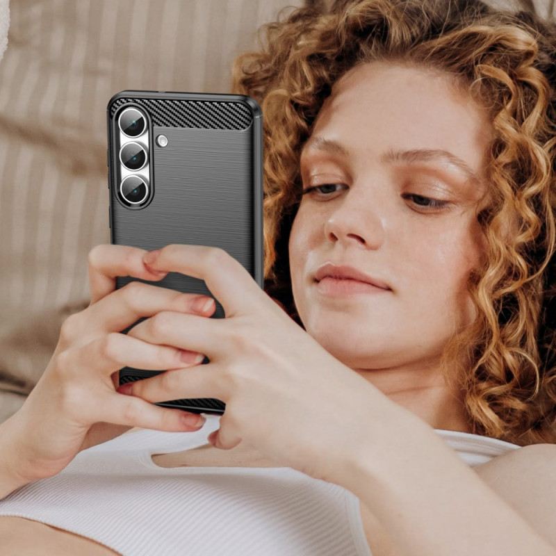 Tok Samsung Galaxy S25 Fe Szálcsiszolt Szénszálas