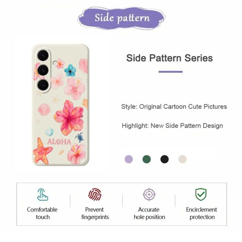 Tok Samsung Galaxy S25 Fe Virágmintás Szilikon