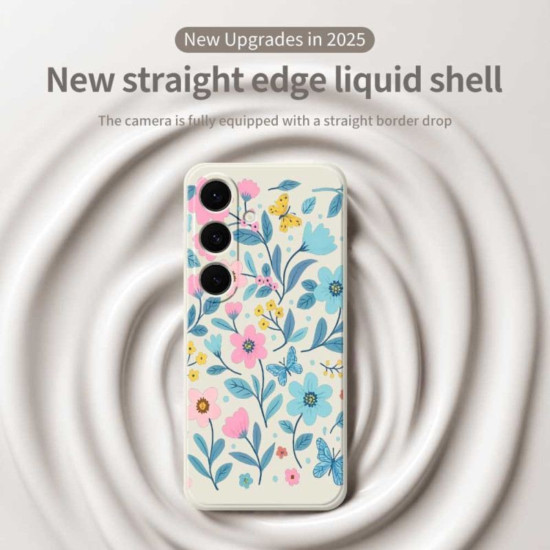 Tok Samsung Galaxy S25 Fe Virágmintás Szilikon