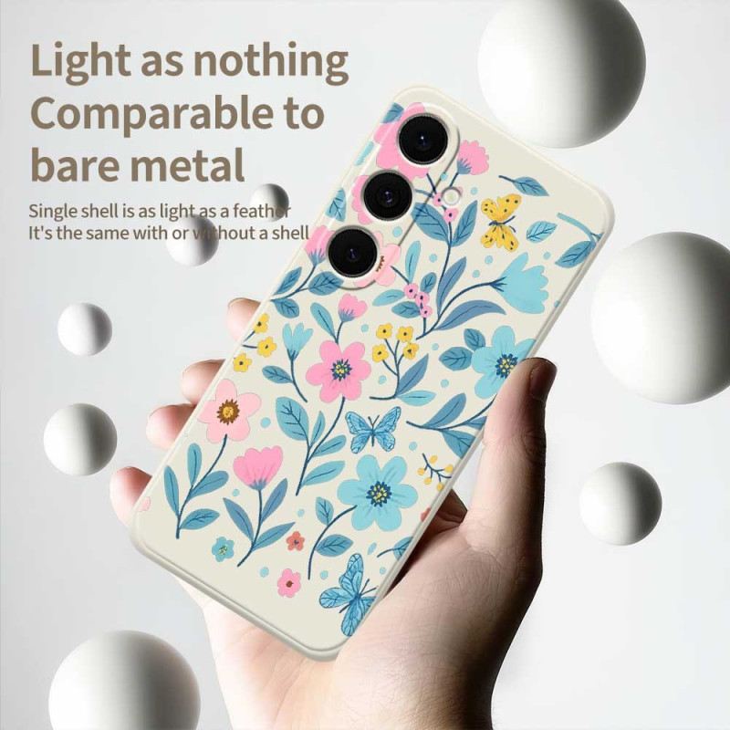 Tok Samsung Galaxy S25 Fe Virágmintás Szilikon