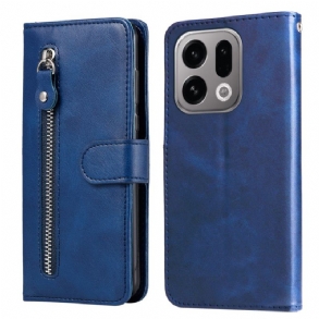 Bőrtok Oppo Find X9 5g Cipzáras Zseb