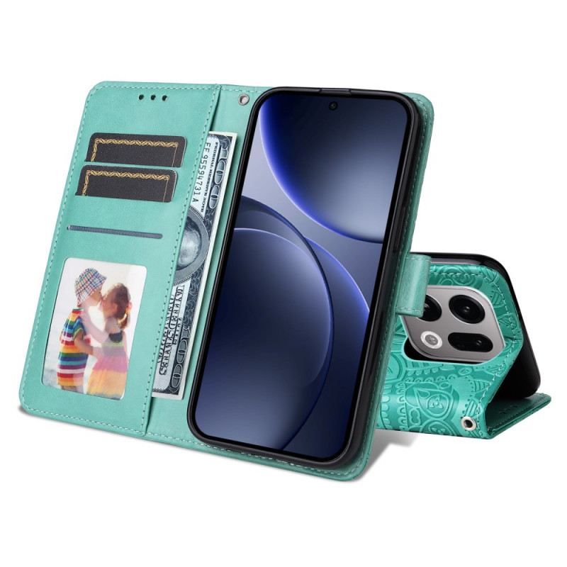 Bőrtok Oppo Find X9 5g Mandala