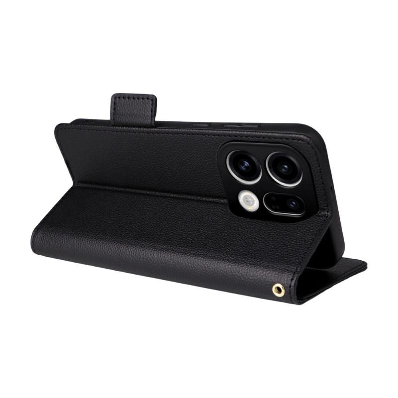 Bőrtok Oppo Find X9 5g Műbőr Pánttal