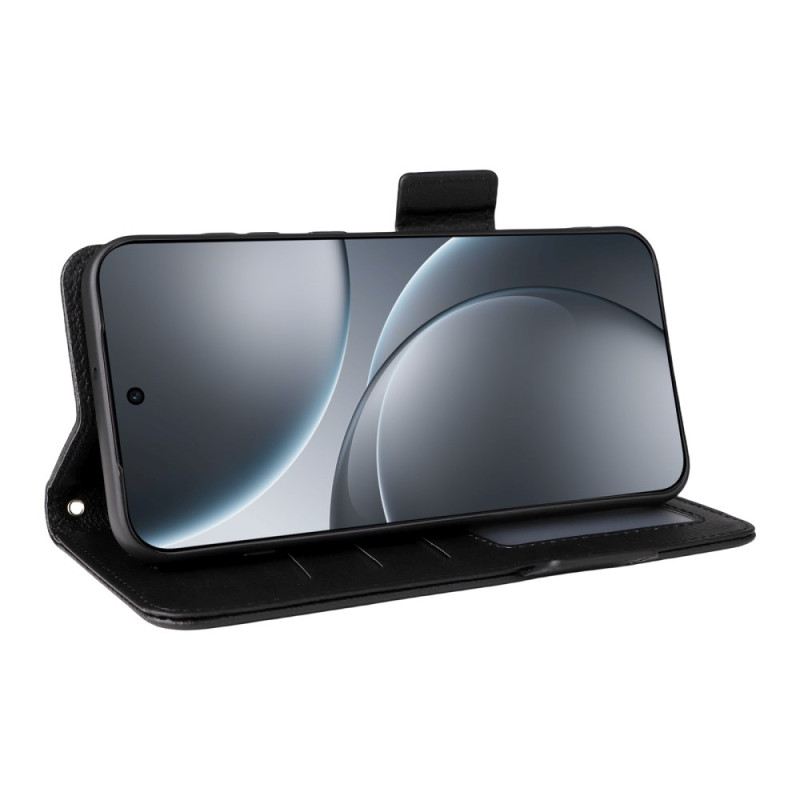 Bőrtok Oppo Find X9 5g Műbőr Pánttal