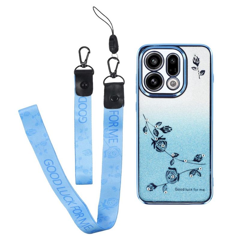 Telefontok Oppo Find X9 5g Kadem Virágok És Strasszok Szíjak