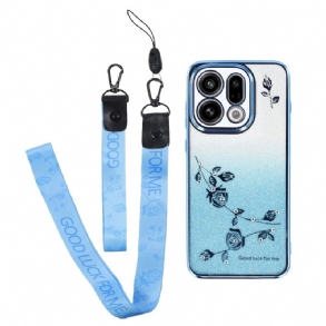 Telefontok Oppo Find X9 5g Kadem Virágok És Strasszok Szíjak