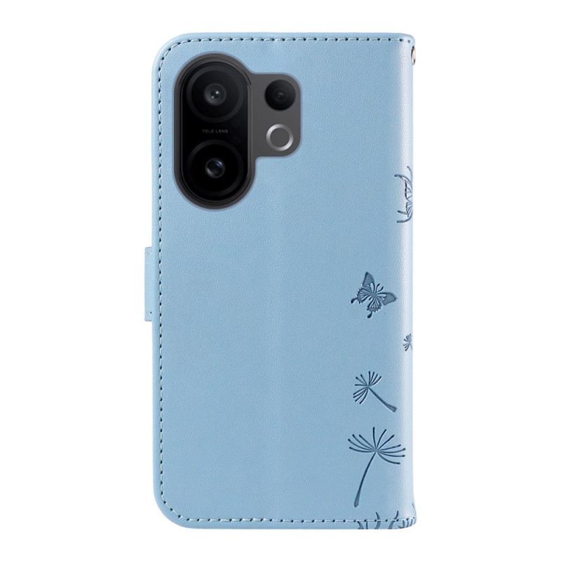 Bőrtok Vivo X200 Fe Pitypang Szíj