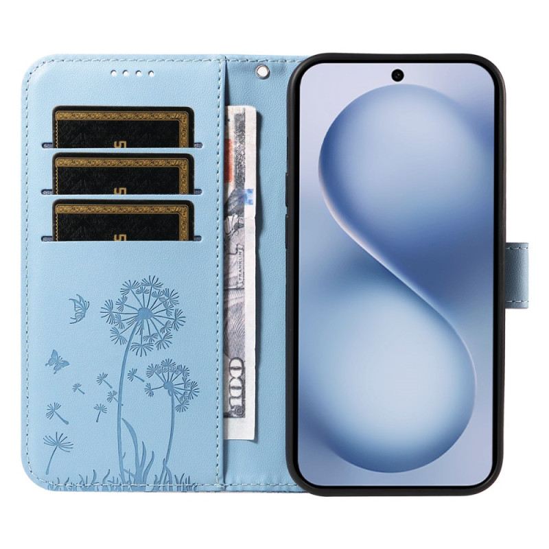 Bőrtok Vivo X200 Fe Pitypang Szíj