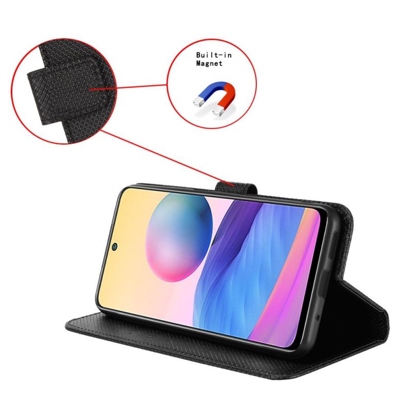 Bőrtok Vivo X200 Fe Texturált Műbőr