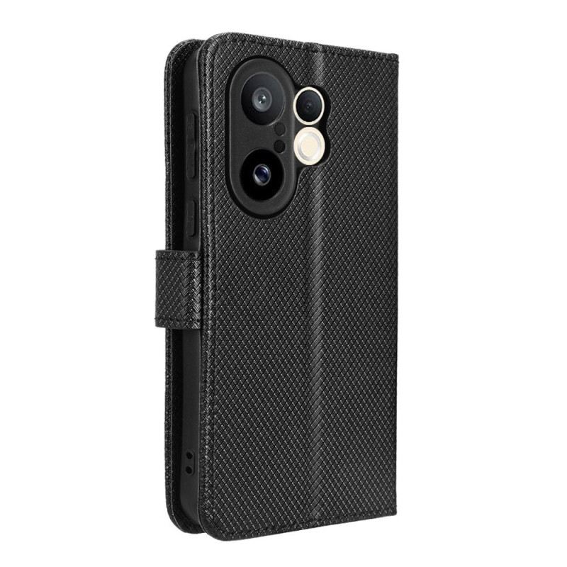 Bőrtok Vivo X200 Fe Texturált Műbőr