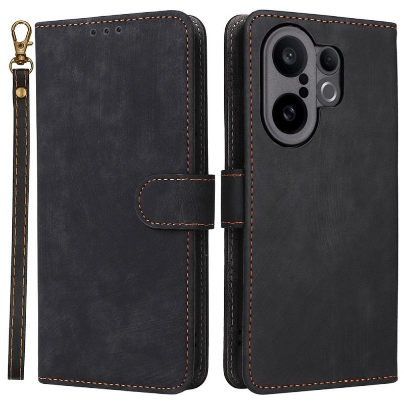 Bőrtok Vivo X200 Fe Velúr Hatású Szíj