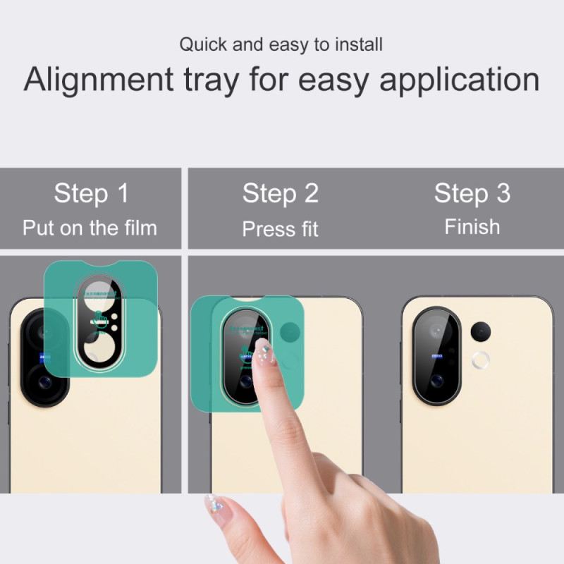 Edzett Üveg Lencsevédő Vivo X200 Fe Készülékhez Önbeálló Kerettel (fekete Változat)