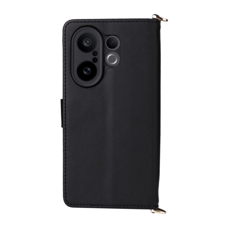 Kinyitható Tokok Vivo X200 Fe Steppelt Pánttal És Vállpánttal