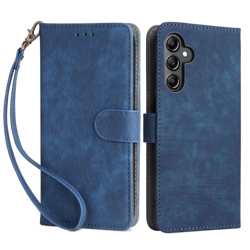 Bőrtok Samsung Galaxy A15 5g Bőr Stílusú Pénztárca Rfid-blokkolással