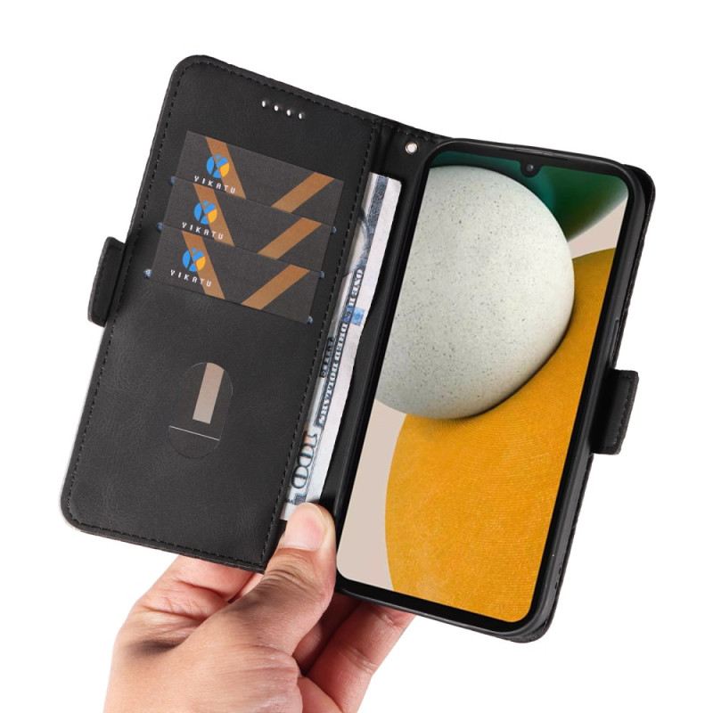 Bőrtok Samsung Galaxy A15 5g Dupla Gyémánt Kapocs