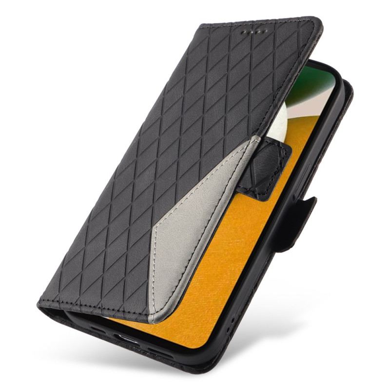 Bőrtok Samsung Galaxy A15 5g Dupla Gyémánt Kapocs