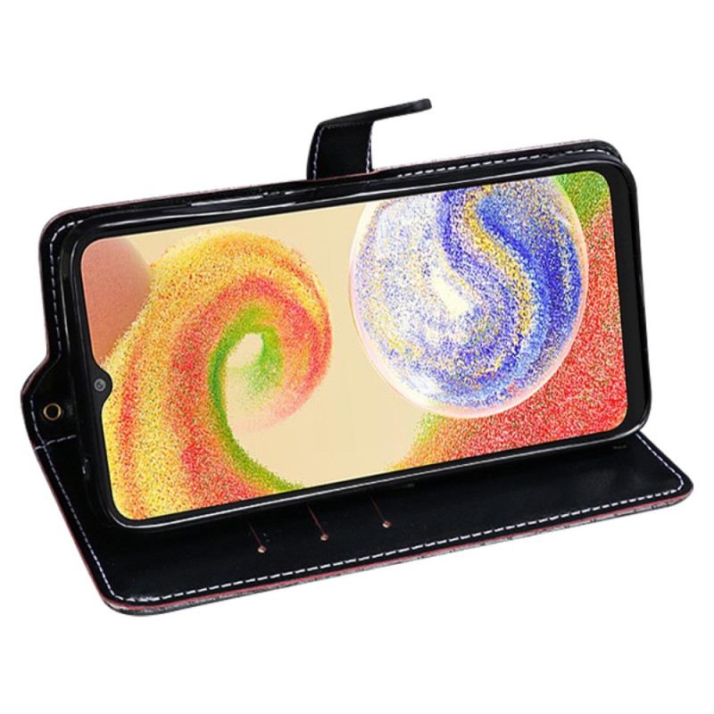 Bőrtok Samsung Galaxy A15 5g Idewei Krokodil Stílus