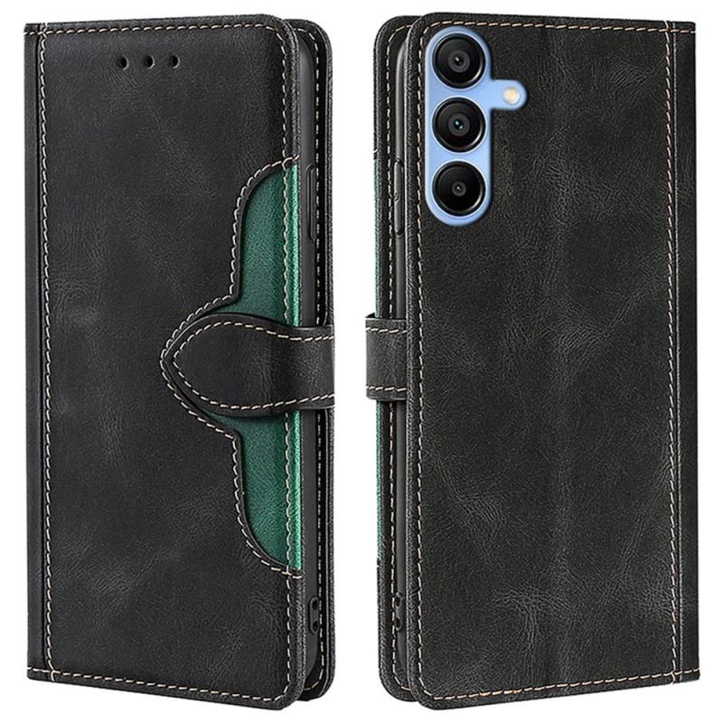 Bőrtok Samsung Galaxy A15 5g Kéttónusú Fantázia