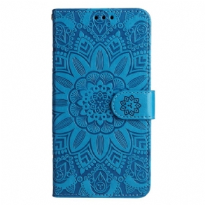 Bőrtok Samsung Galaxy A15 5g Mandalanyomat Zsinórral