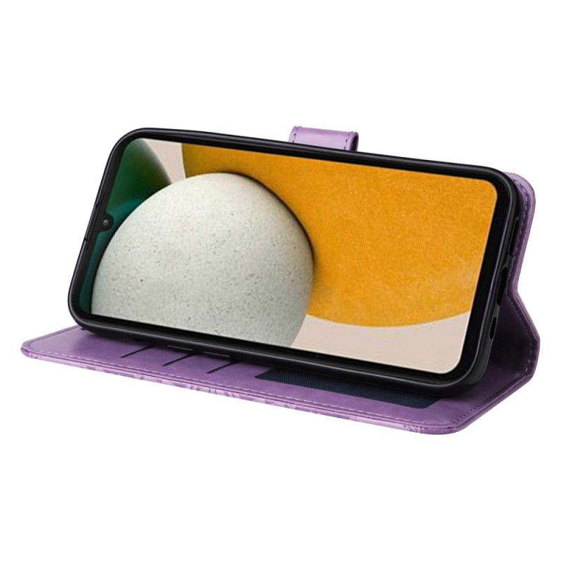 Bőrtok Samsung Galaxy A15 5g Mandalanyomat Zsinórral