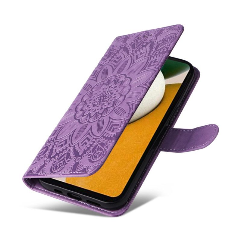 Bőrtok Samsung Galaxy A15 5g Mandalanyomat Zsinórral