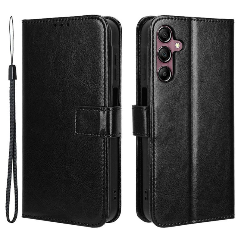 Bőrtok Samsung Galaxy A15 5g Ragyogó Műbőr Pánttal