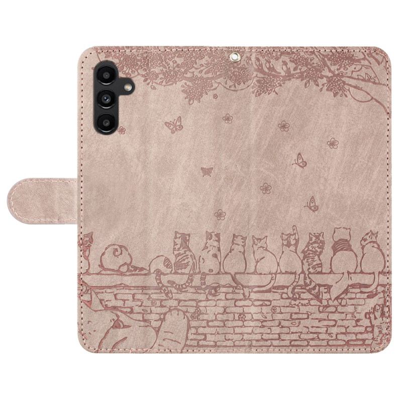 Bőrtok Samsung Galaxy A15 5g Tangamacskák Bandája