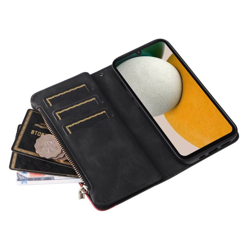 Bőrtok Samsung Galaxy A15 5g Wavy Lines Pénztárca