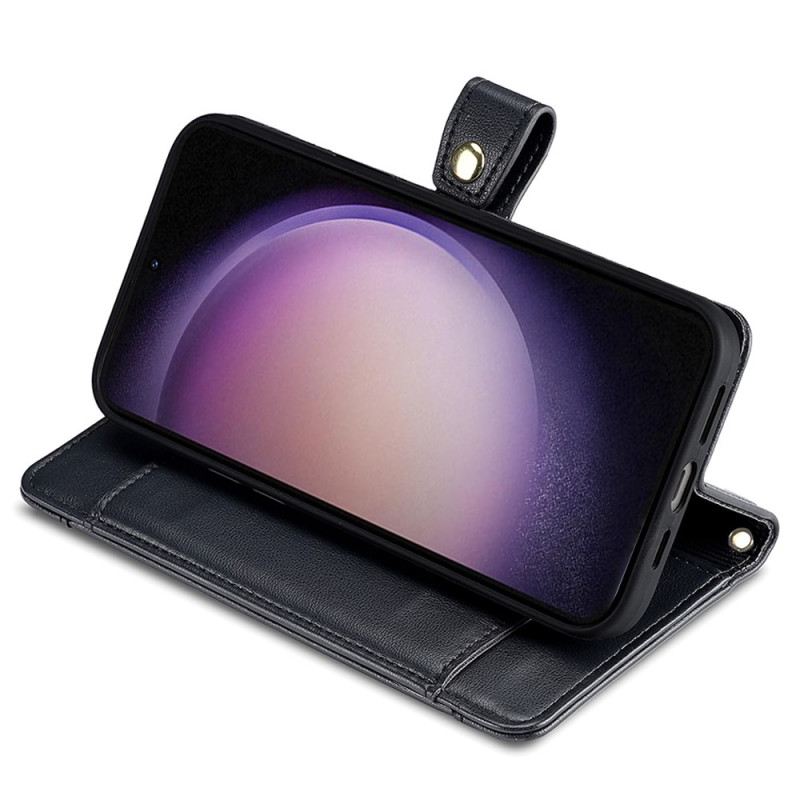 Bőrtok Samsung Galaxy A15 5g Zsinór És Vállpánt