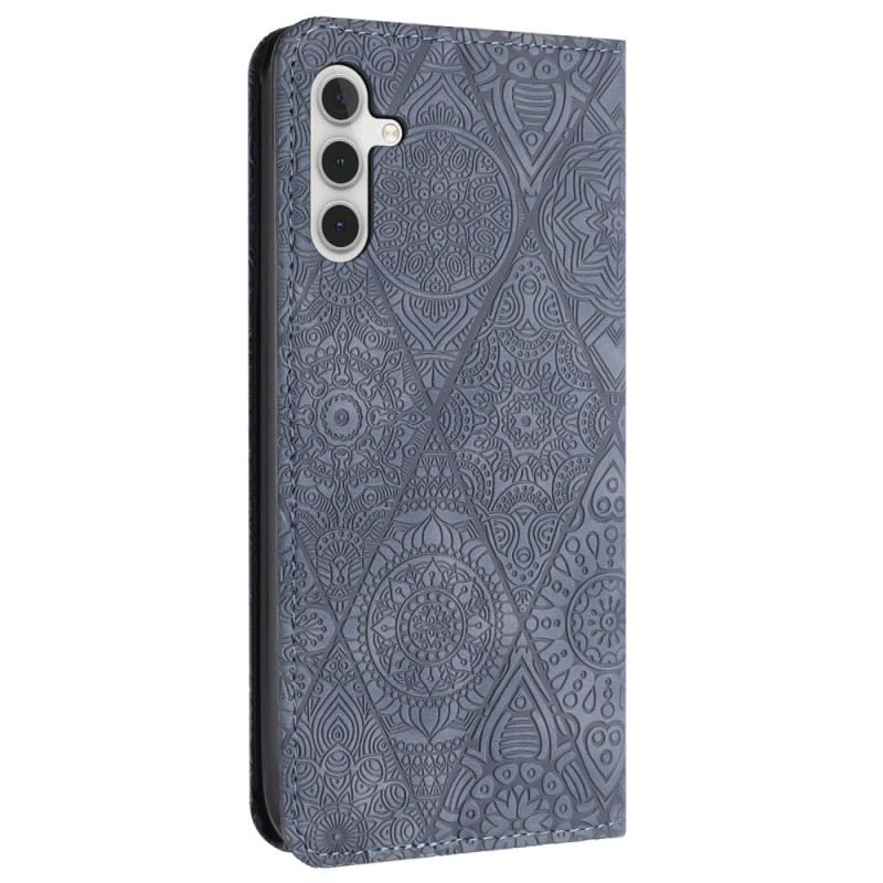 Fliptok Samsung Galaxy A15 5g Patchwork Szíjjal