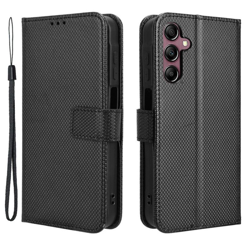 Fliptok Samsung Galaxy A15 5g Texturált Bőr Szíj Stílus