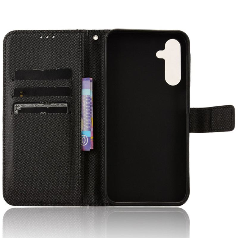 Fliptok Samsung Galaxy A15 5g Texturált Bőr Szíj Stílus