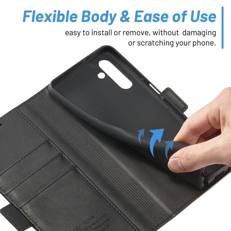 Kinyitható Bőrtok Samsung Galaxy A15 5g Dupla Kapcsos Lc.imeeke