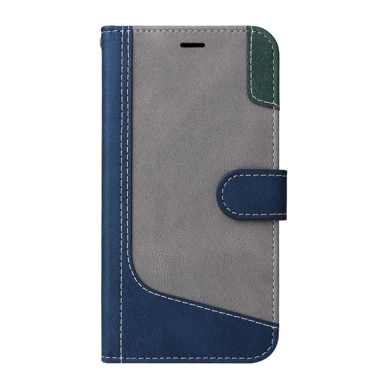 Kinyitható Tokok Samsung Galaxy A15 5g Háromszínű Szíjjal