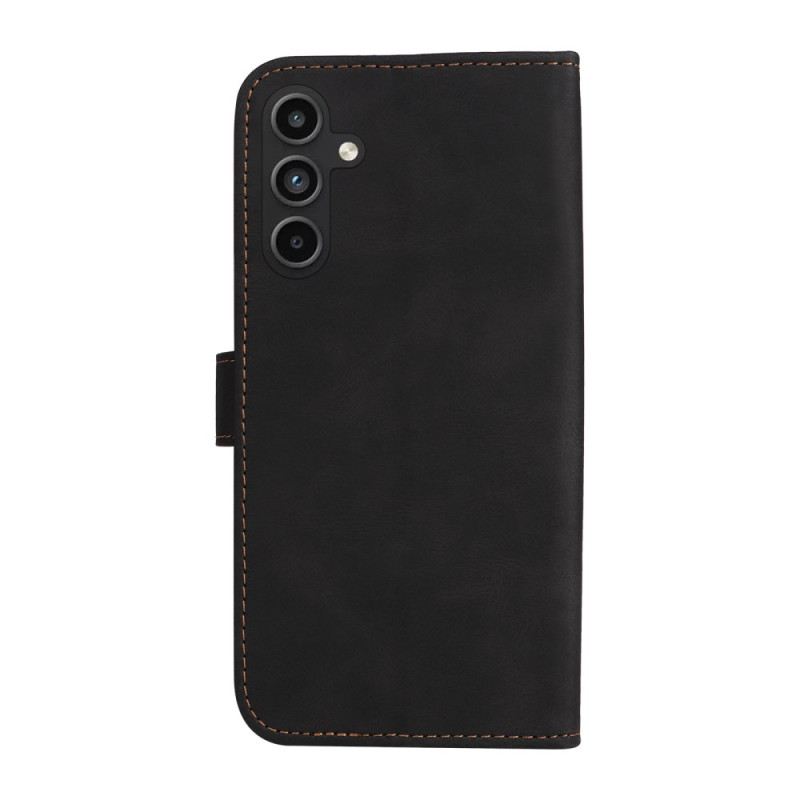 Kinyitható Tokok Samsung Galaxy A15 5g Háromszínű Szíjjal