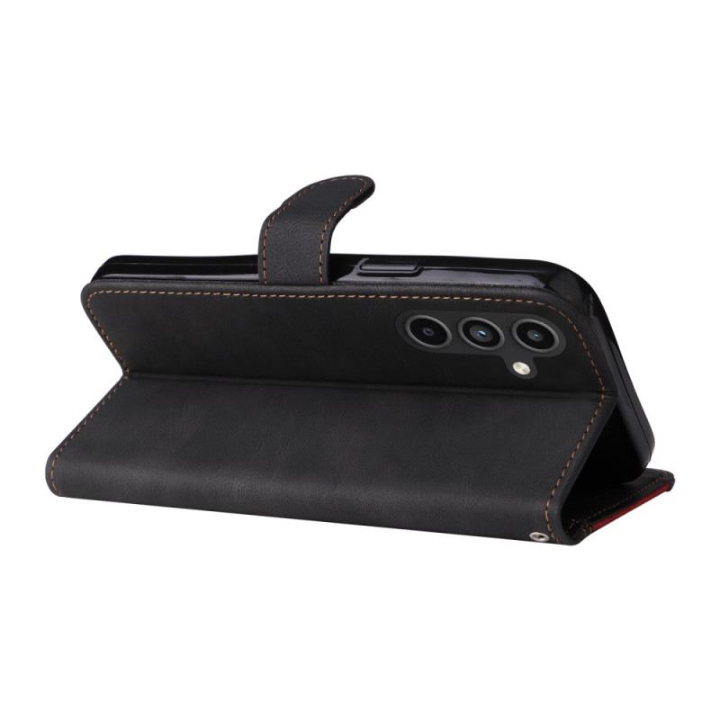 Kinyitható Tokok Samsung Galaxy A15 5g Háromszínű Szíjjal