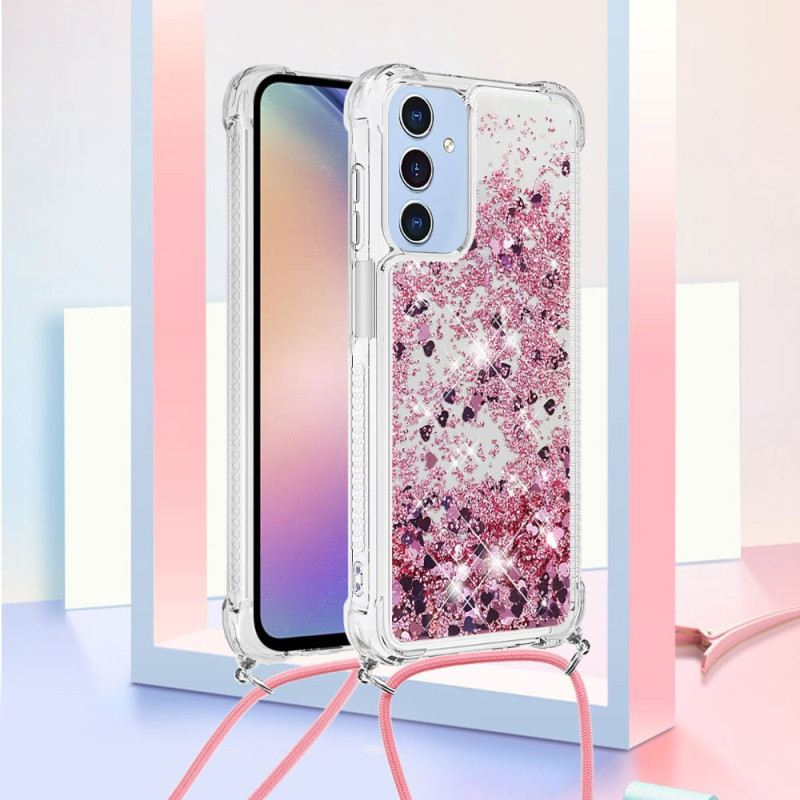 Mobiltelefon Tokok Samsung Galaxy A15 5g Flitteres Zsinór