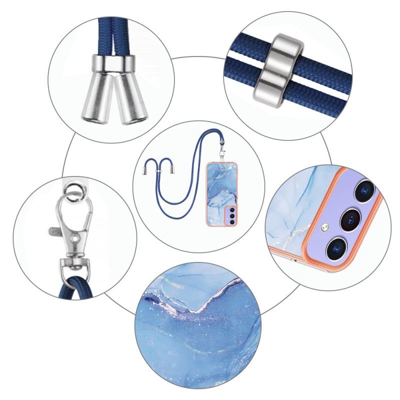 Mobiltelefon Tokok Samsung Galaxy A15 5g Márvány Effektkábel