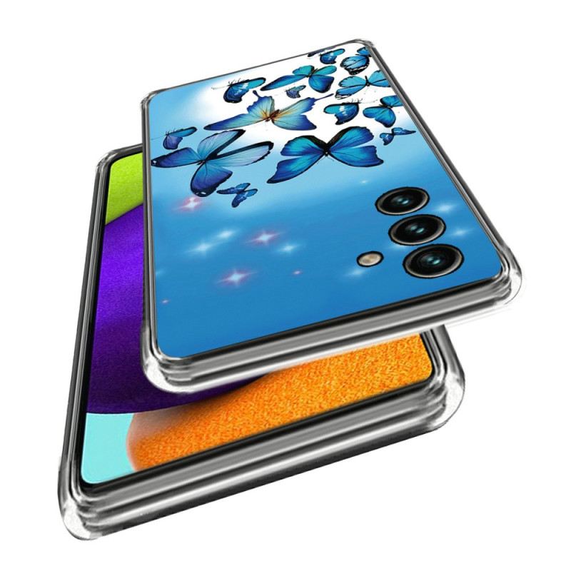 Tok Samsung Galaxy A15 5g Kis Kék Pillangók