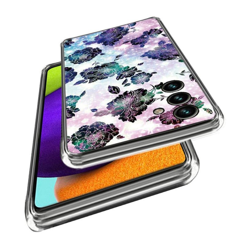 Tok Samsung Galaxy A15 5g Lila Virágok