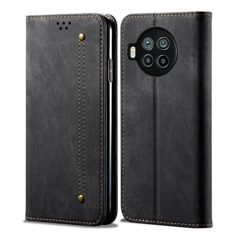 Fliptok Xiaomi Redmi Note 9 Pro 5G Bőrtok Farmer Szövet
